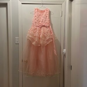 Pink pageant or dance dress for young girl, never worn. Size 10